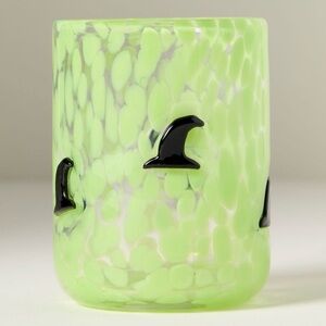 ANTHROPOLOGIE Icon Witch Hat Confetti Glass